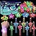 Huastyle Birthday Party Favors for Kids 4-8 Goodie Bag Stuffers,24 Pack Light Up Spinner Bracelets for Pinata Fillers Prize Treasure Box Classroom Glow in The Dark Party Supplies Return Gifts