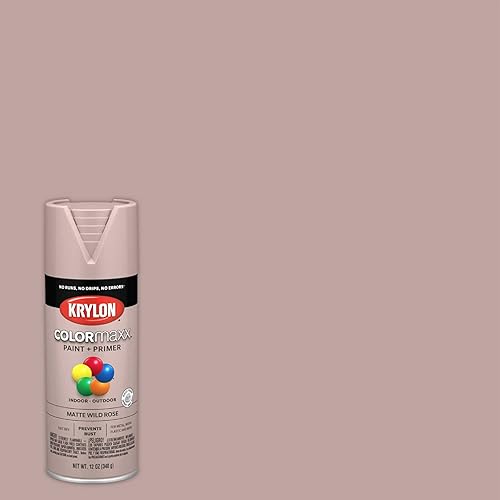Vista 102 de Krylon - Pintura y primer en aerosol COLORmaxx K05511007, 12 onzas, rojo cereza brillante Cherry Red