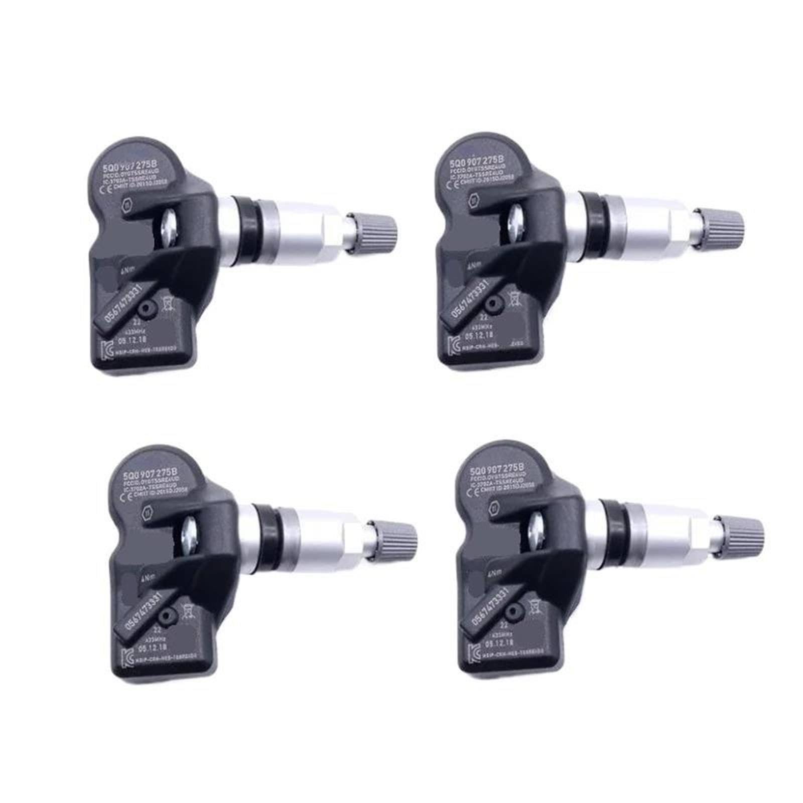 Sensor de presión de neumáticos TPMS 5Q0907275B para Volkswagen Tiguan, Allspace, Audi, Porsche y Skoda