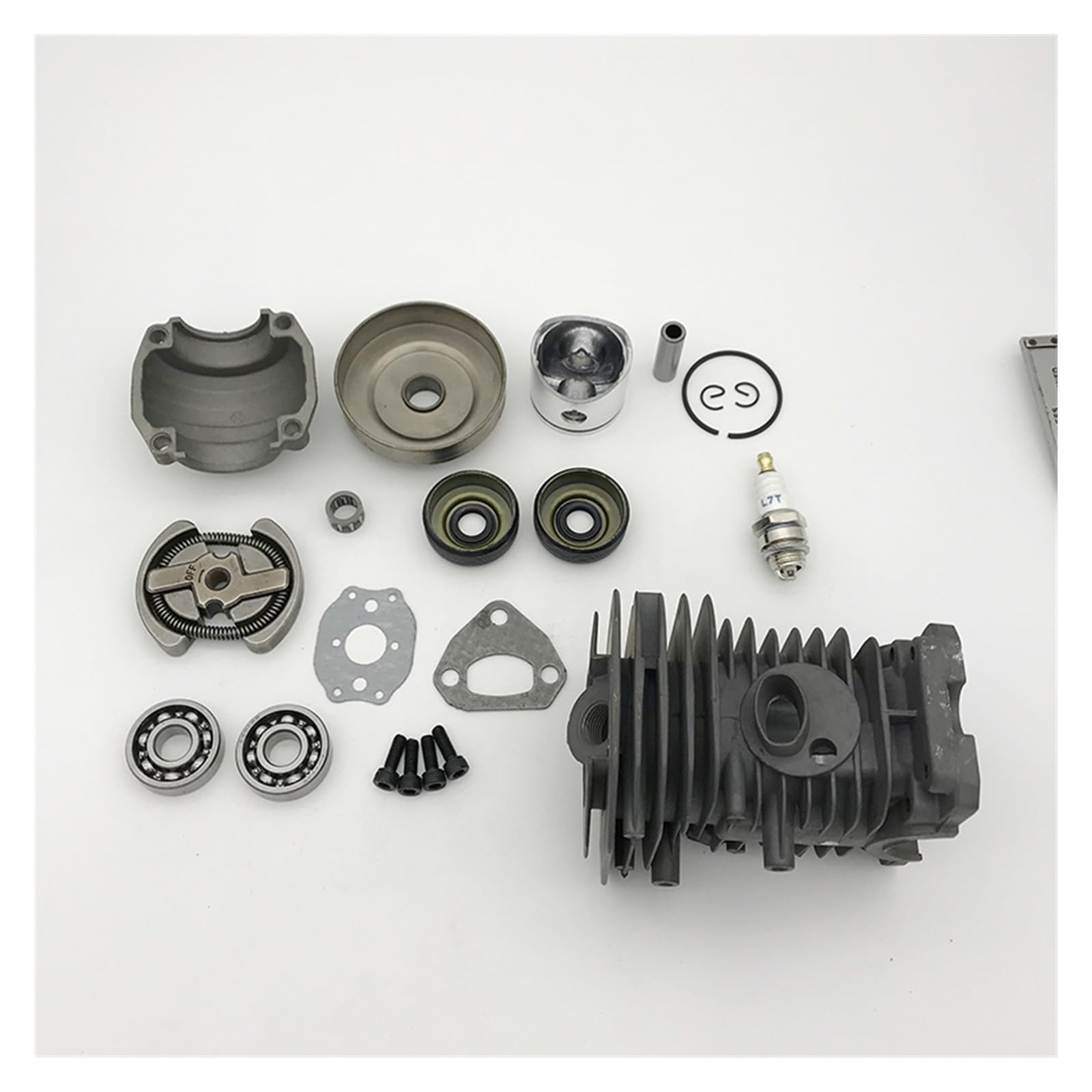 Cojinete de piñón de tambor de embrague de pistón de cilindro de 40mm for HUSQVARNA 142 137 141 136 piezas de reconstrucción de extremo superior de motosierra de gasolina
