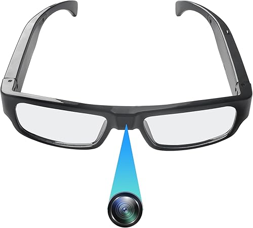 Gafas de Cámara HD 1080P Gafas de Video Gafas Inteligentes Gafas de Acción para Deportes al Aire Libre con Cámara para Ciclismo, Conducción, Caza,