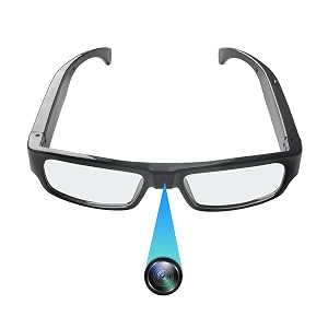 Camera Glasses HD 1080P Video Glasses Smart Glasses Outdoor Sport Action Glasses Camera for Cycling Driving Hunting Hiking