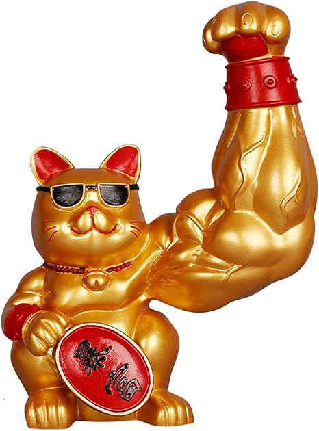 Amazon Co Jp Lhyxuuk 置物 おしゃれ 招き猫 家 店飾り 開運雑貨 運気アップ 商売繁盛 招財 開運 金運アップ インテリア おもしろプレゼント ゴールド ホーム キッチン