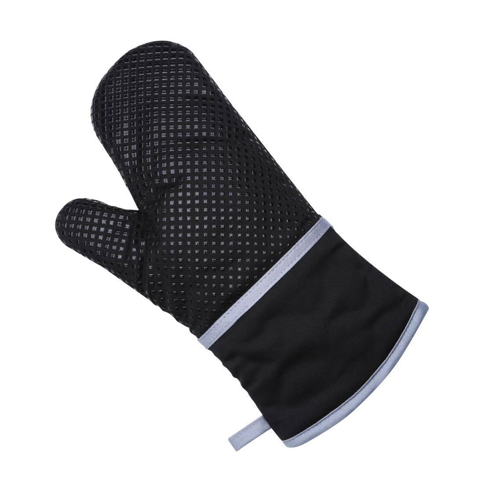 HGENAHGTF 13 ' ' Kitchen Cooking Grilling Pot Holders Oven Gloves with NonSlip Silicone Coating Mitts for Baking Gloves