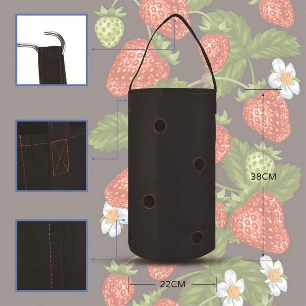 7 gallon kweekzakken voor planten - 6 verpakkingen, plantenkweekpotten voor aardappel, aardbei, tomaat, wortel en andere groente, zware verdikte plantcontainer met raam en handgrepen (donkergroen