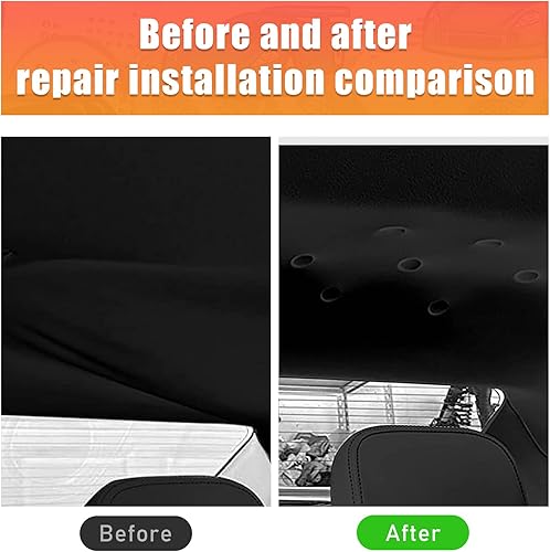 Miniatura 3 de Kewucn Kit de reparación de techo de techo de automóvil, retenedor de remaches a presión para techo de vehículo, con herramienta de instalación,