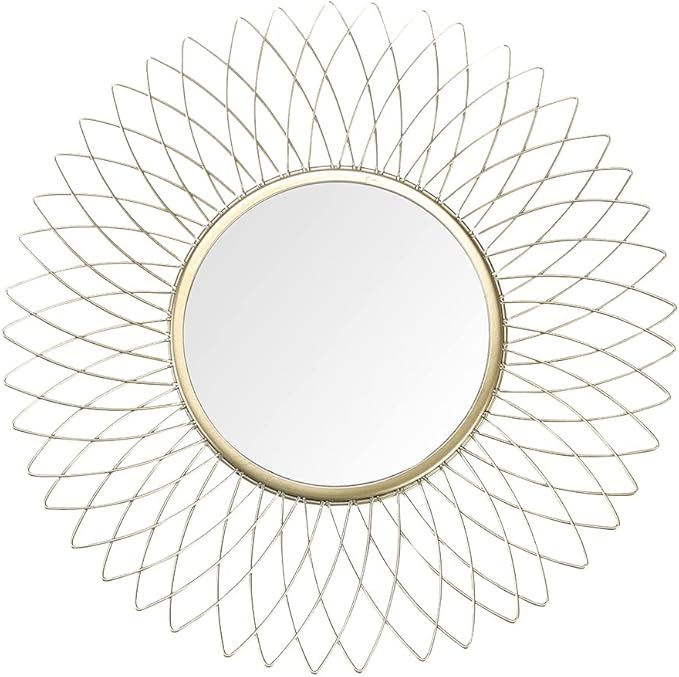 JHY DESIGN Home Collection 14.5" Dia Golden Flower