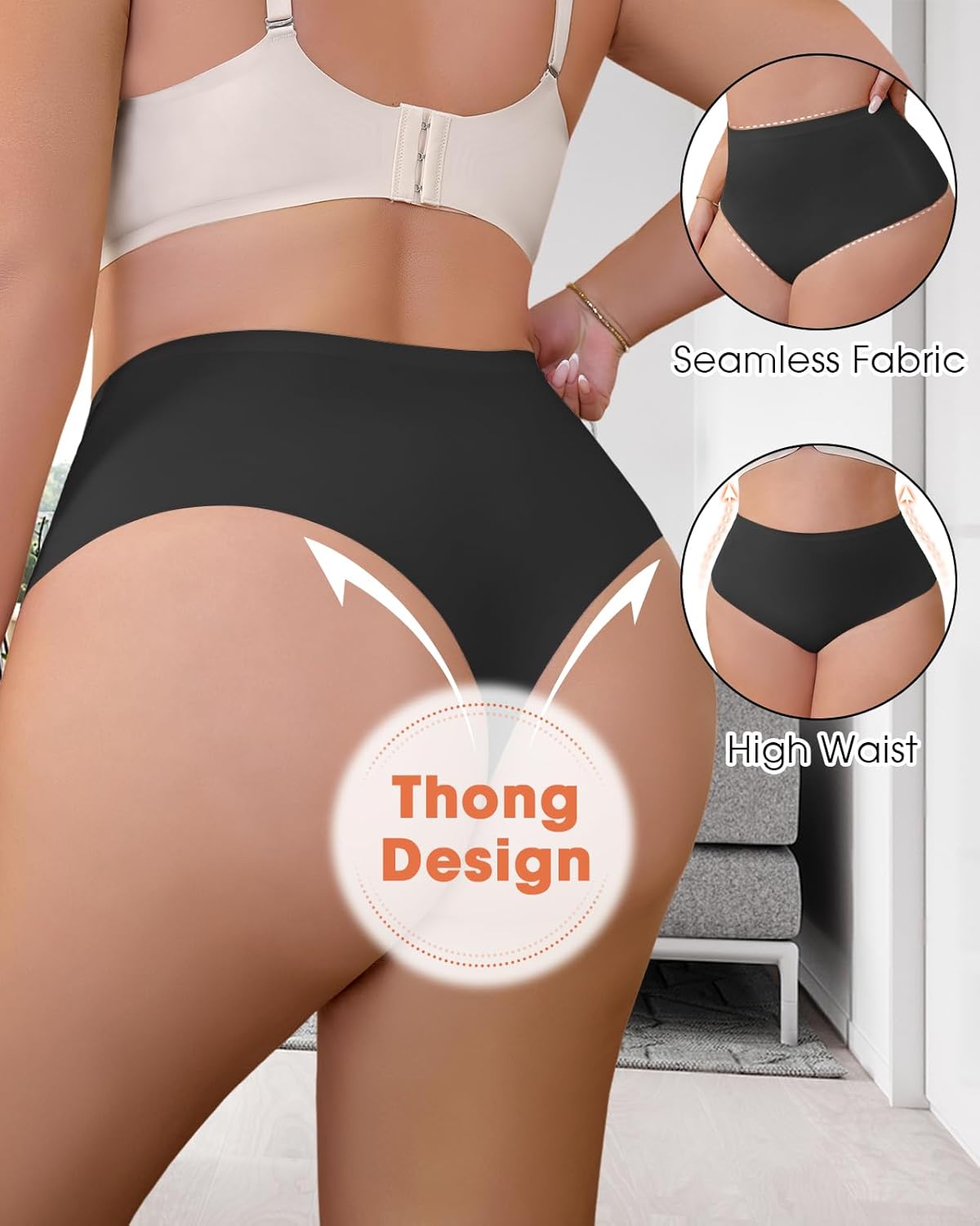 Shapewear Tummy Control Underwear For Women High Waisted Compression shapewear Lightweight Control Panties - Image 2