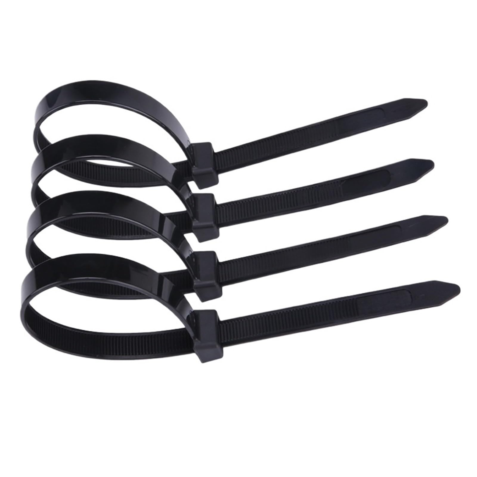 Fascetta stringicavo regolabile con fibbia, fascette autobloccanti, in plastica, per diversi oggetti (Wh2,8 x 300 mm, 250 pezzi)