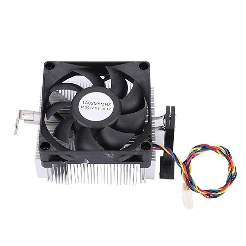 Miniatura 5 de Ventilador de refrigeración de CPU, rodamiento hidráulico de 12 V, 2200 RPM, ventilador silencioso de alta velocidad, disipador de calor extruido de