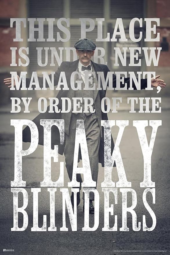 Laminated Peaky Blinders Poster Under New Management by