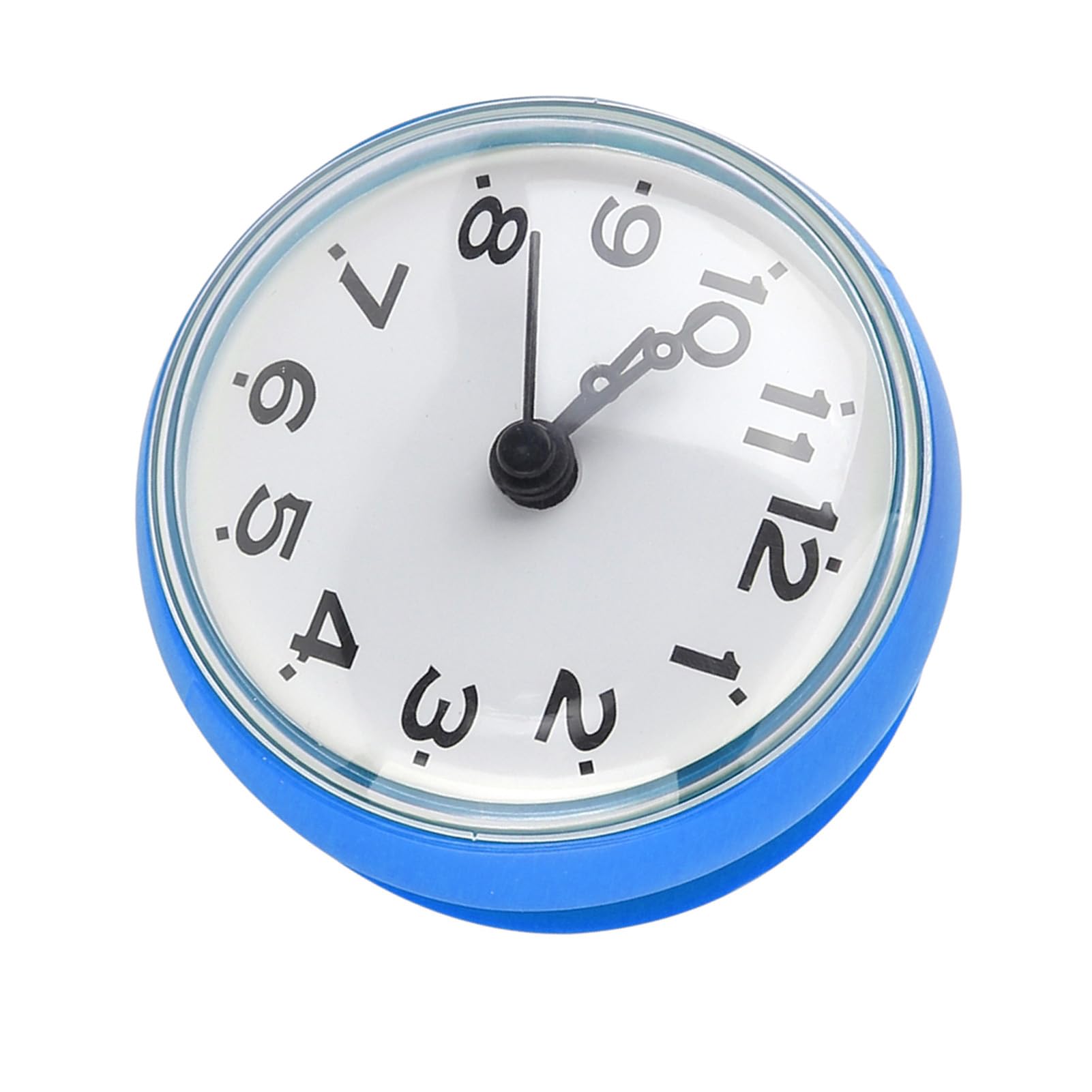 Jeanoko 1PCS Bathroom Clock with Suction, Bathroom Accessories for Home Decor, Portable Clock for Wall Window Mirror Bath Shower (Blue)