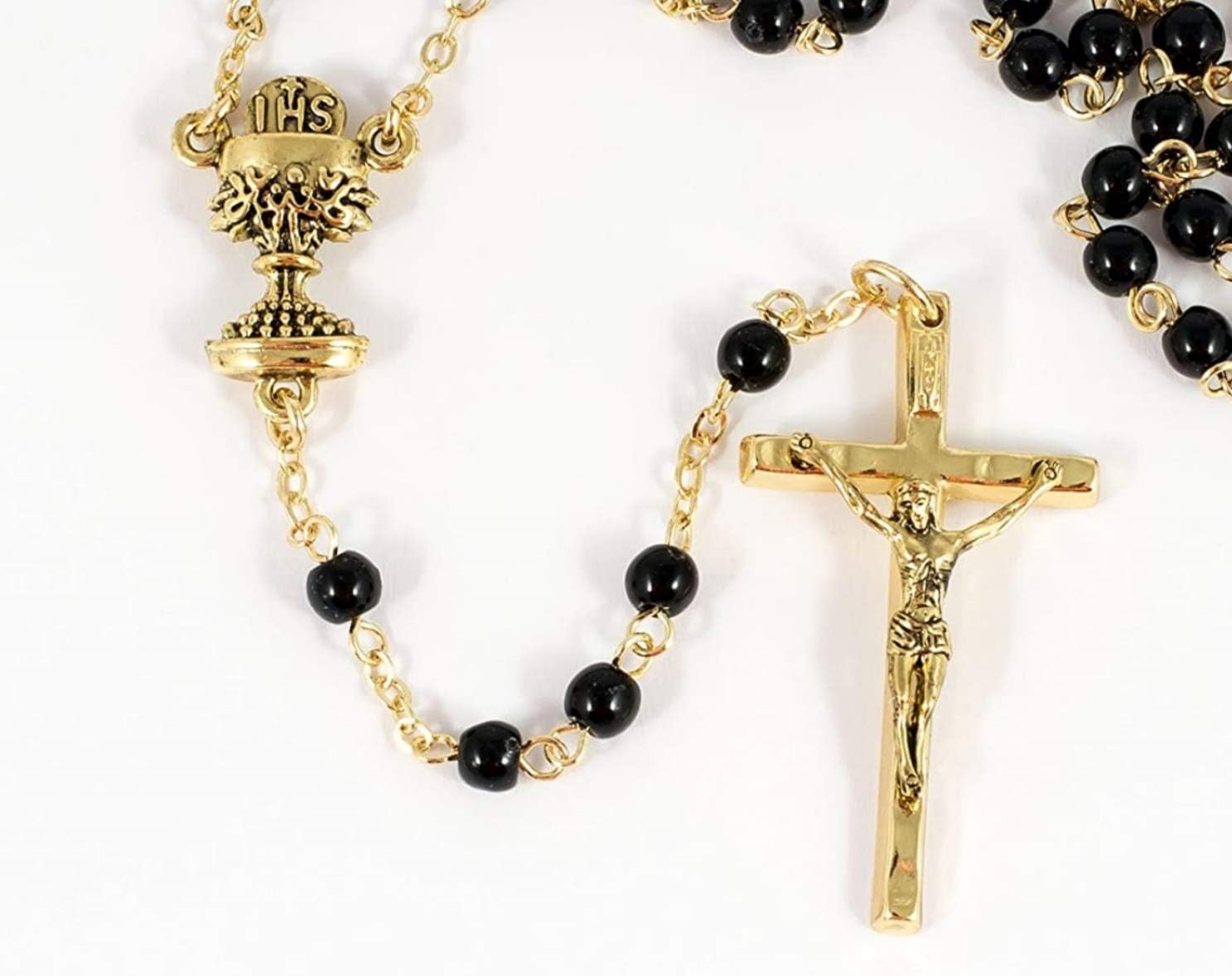 Roman 5pc. Black & Gold My First Communion Books and Accessory Set for Boys, Religious Gifts