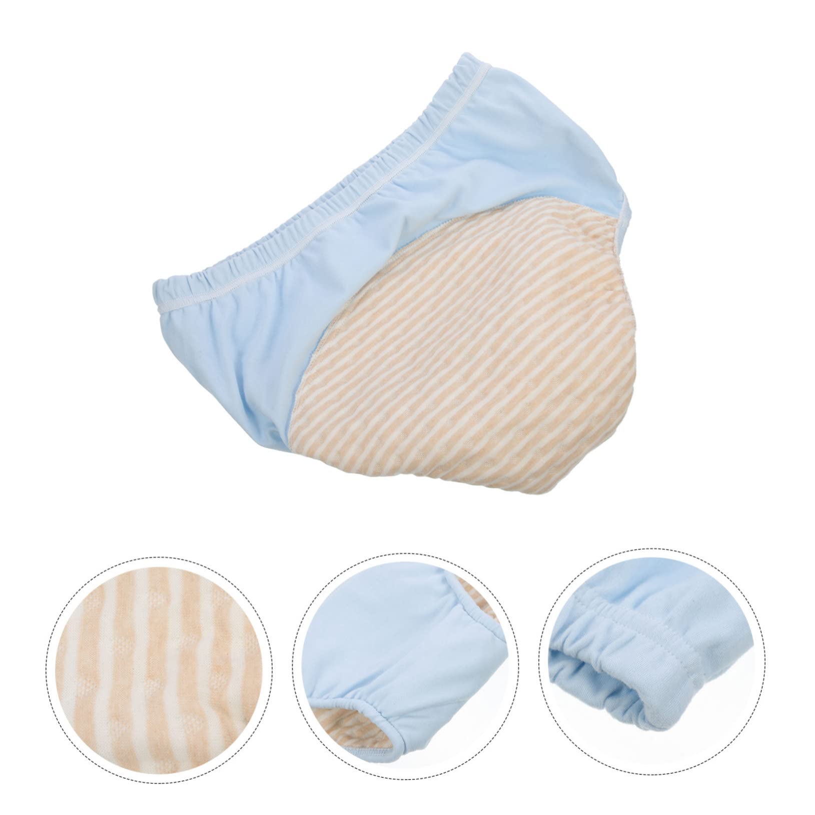 BEBEMOKO Elder Nursing Underwear Cotton Washable Diaper for Incontinence Gentle and Leak-Proof Briefs