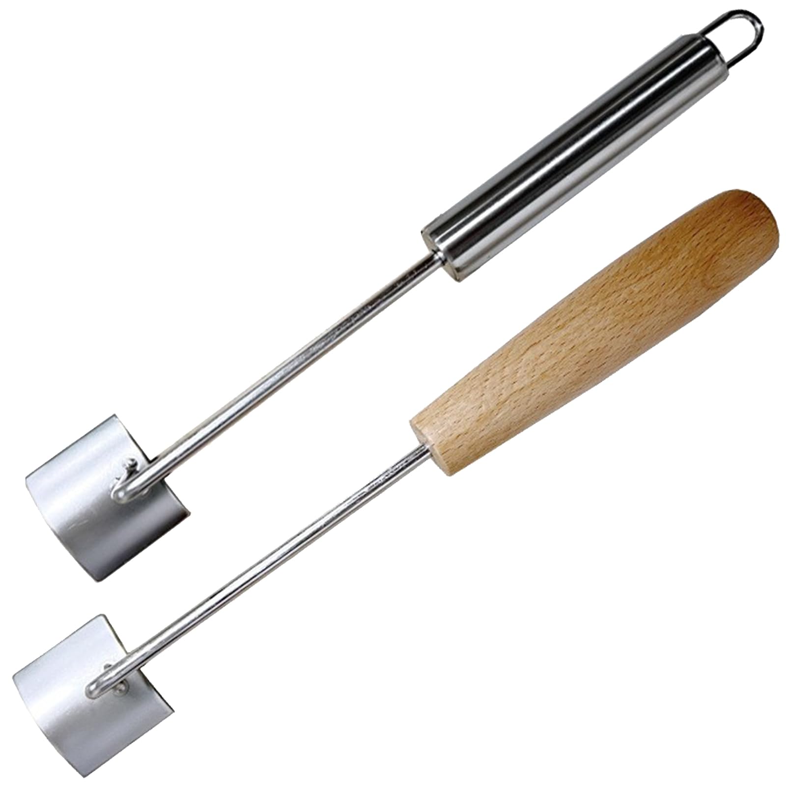 2Pcs Corn Kernel Peeler Tool Wooden Handle with Stainless Steels Curved Design for Fast Kernel Extraction Rusts Proof Peeler for Kitchen