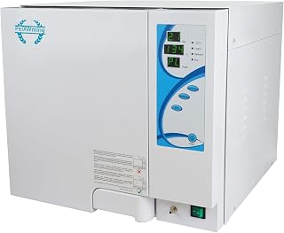18L Autoclave Sterilizer with Drying Function, 1500W Tabletop Class N High Pressure Steam Sterilizer, 110V Autoclave Machine with Secure Door Lock, Automatic Drainage and Steam Exhaust (18L)