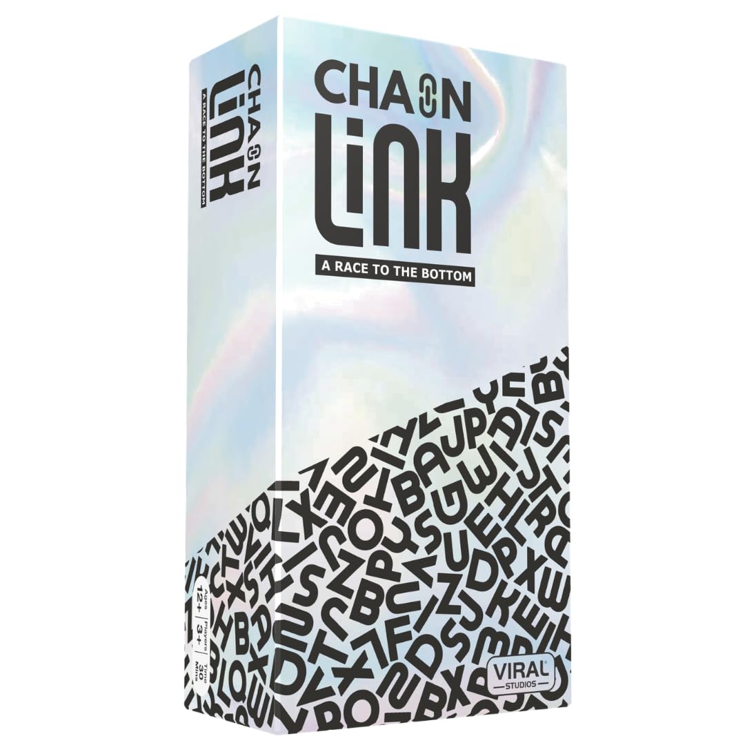 Viral Studios Chainlink - Guess the Sequence Party Game, Fast Paced Word Game for Adults & Kids, 450 Cards Fun Cards for Family Nights, Gatherings, & Parties Ages 15 +