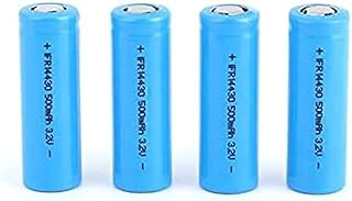 3.2V LiFePo4 14430 500mAh Rechargeable Solar Battery for Solar Panel Outdoor Garden Lights Tooth Brush Shaver Flashlight(4PCS)