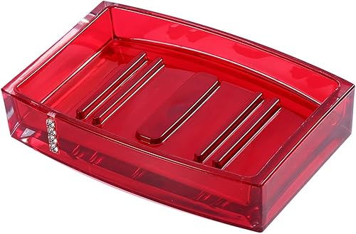 Miniatura 8 de Juego de 5 accesorios de baño de acrílico, incluye botella de emulsión, taza de gárgaras, soporte para cepillos de dientes, jabonera para el hogar,