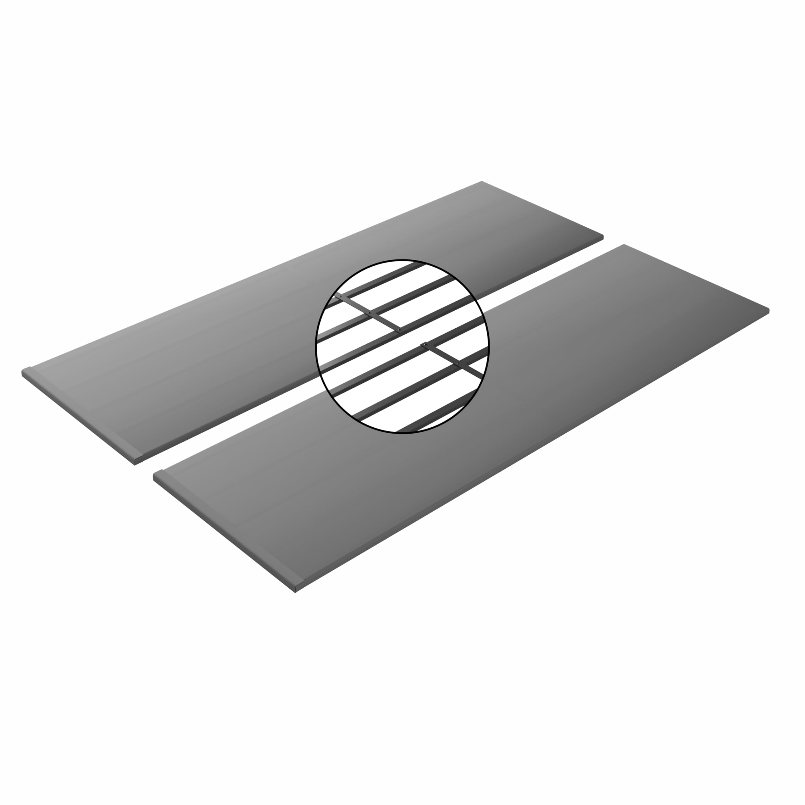 Queen Size Metal Bed Slat Compact Fabric Covered Vertical Mattress Support Bunkie Board,Box Spring Replacement,Grey