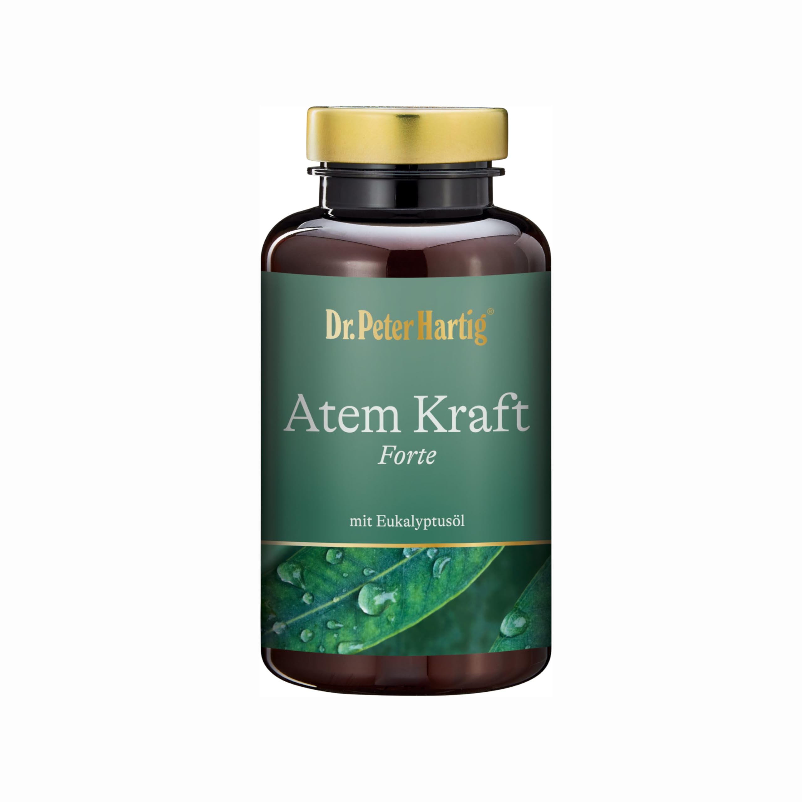 Dr. Peter Hartig Atem Kraft Forte, unterstützt die Atmung und Lunge, OPC, Eukalyptusöl, 120 Kapseln 4-Monats-Vorrat Lactose- Gluten- und Hefefrei