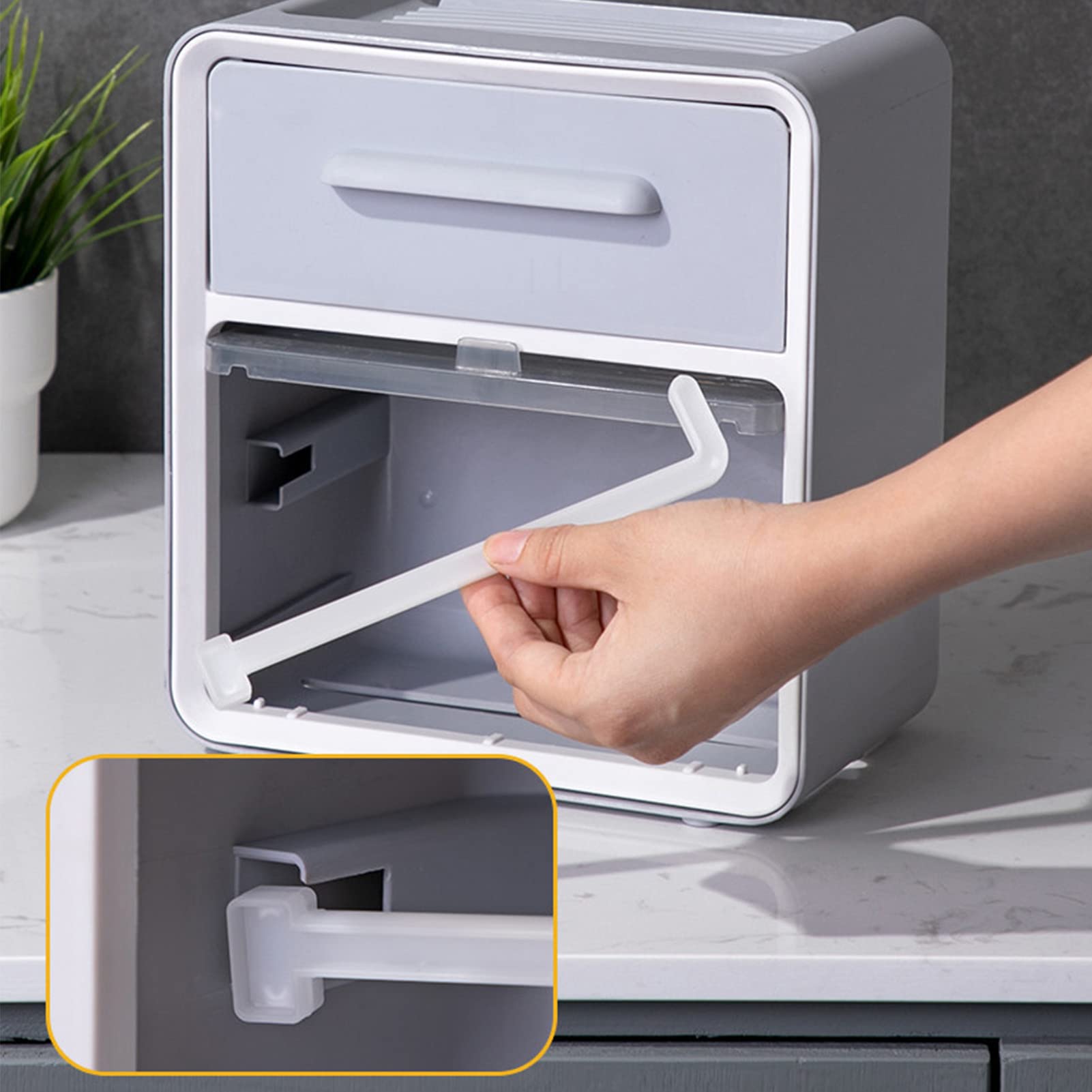 Toilettenpapierhalter Selbstklebend – Wandmontiert, Aus Kunststoff, Für Glatte Fliesen & Metall, Platzsparend
