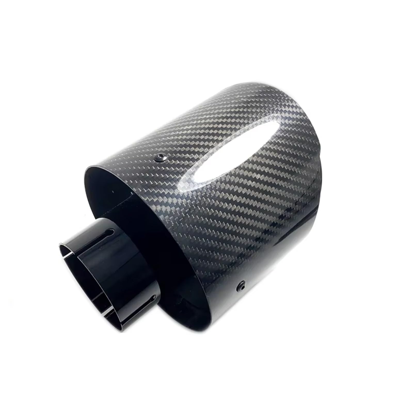 Terminales Escape Tubo Escape Brillante S Universales Coche Salida Carbono Acero Inoxidable Boquillas 130 Mm Punta Silenciador(ID 60mm-OD 76mm)