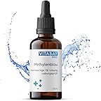 Vitabay Methylenblau hochdosiert Tropfen VEGAN - 100ml Lösung mit 99,8% Reinheit - Hochdosiert Methylene Blue - Methylene Blau 1% Lösung - Laborgeprüft & in Deutschland hergestellt