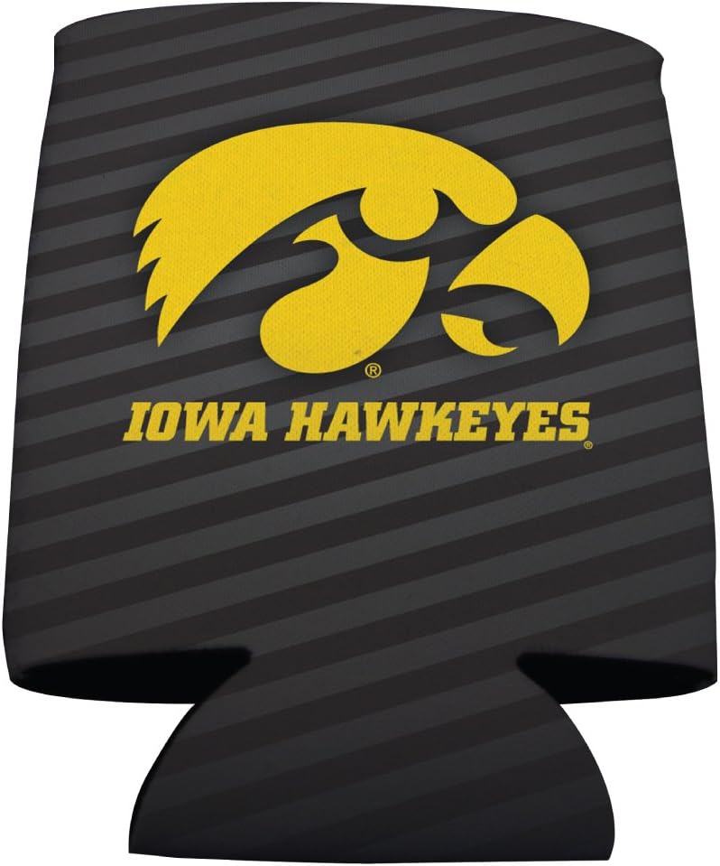 University of Iowa Can Coolers – 6-Pack Officially Licensed Hawkeyes Drink Sleeves – Fits 12oz Cans & Bottles – Foam Insulated for Tailgating, BBQs & Game Day – VictoryStore