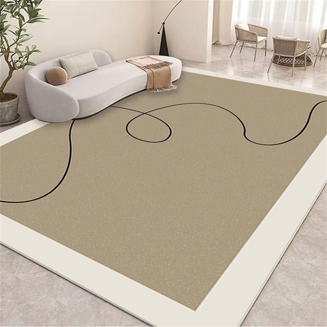 Tapis de salon moderne 160x230 isolant phonique pour éliminer les bruits et le froid au sol