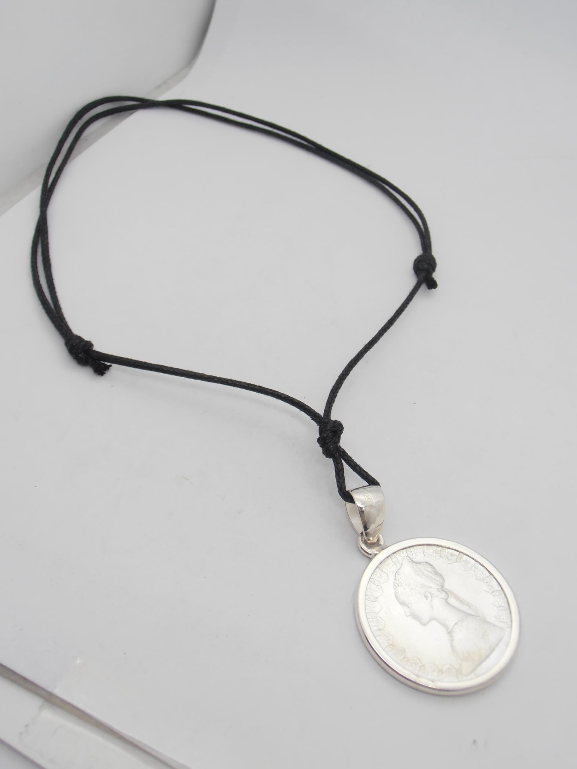 Ciondolo in Argento 925 con 500 Lire d'Argento serie Caravelle - Pendente con Girocollo