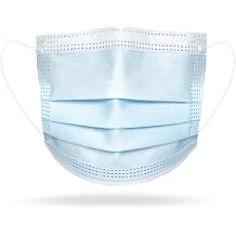 MASC Mid-America Safety Corp Made-in-USA, Blue Kid Size 3-Ply Face Mask with Ear loops - 50 Pack, Face Mask Model No NFR03U-01K