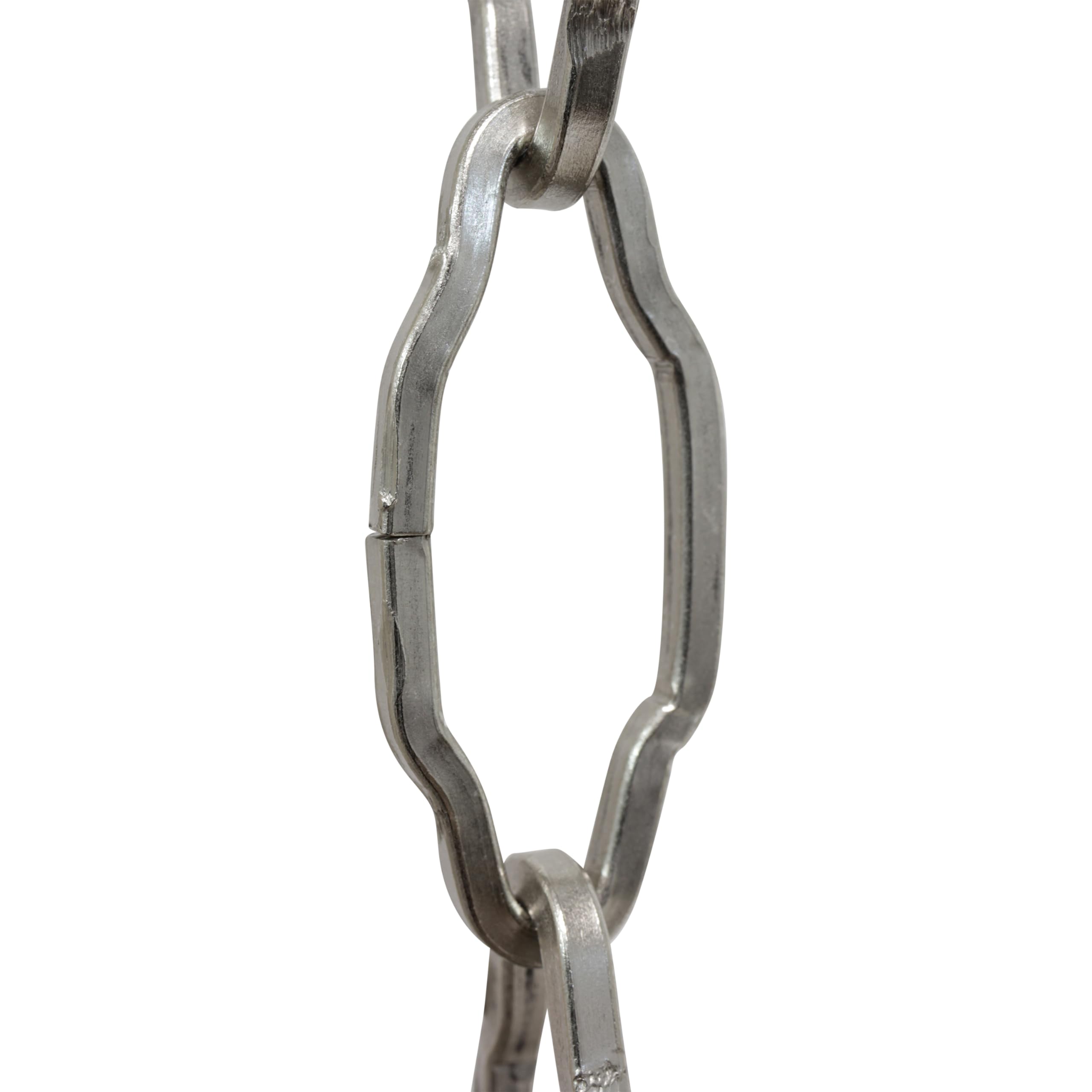 CH-S57-33-BN-10 Steel Chandelier Chain, Brushed Nickel (10 Feet)