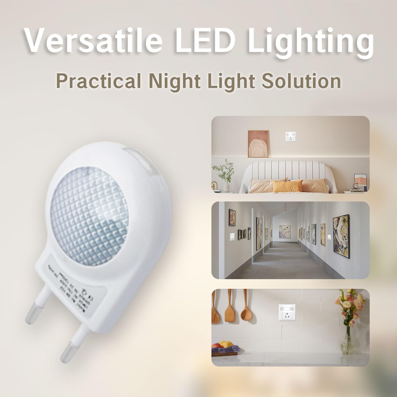 YAFIYGI Travel Night Light Portable Plug-in 0 7W Travel LED Night Light Foldable Mini Tiny Lights for Hotel — view 5