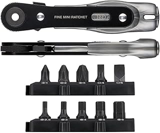 ベッセル(VESSEL) 極薄 ファインミニラチェットドライバー ストレートタイプ ビット10本付 TD-25
