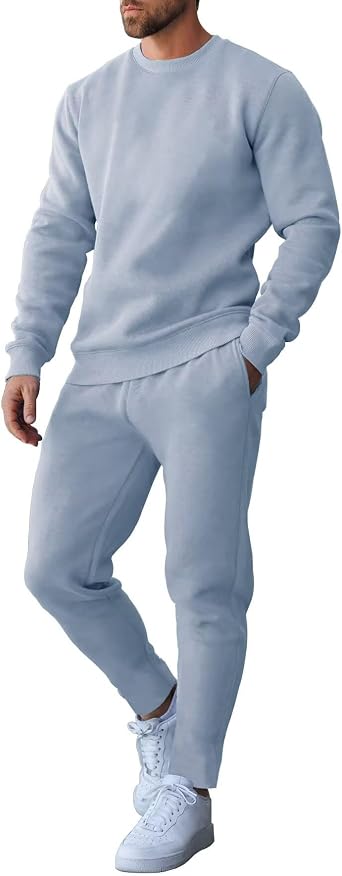 Men Tracksuits 2 Piece Sets Casual Sweatsuits Long Sleeve Athletic Jogging Suits Outfit Set