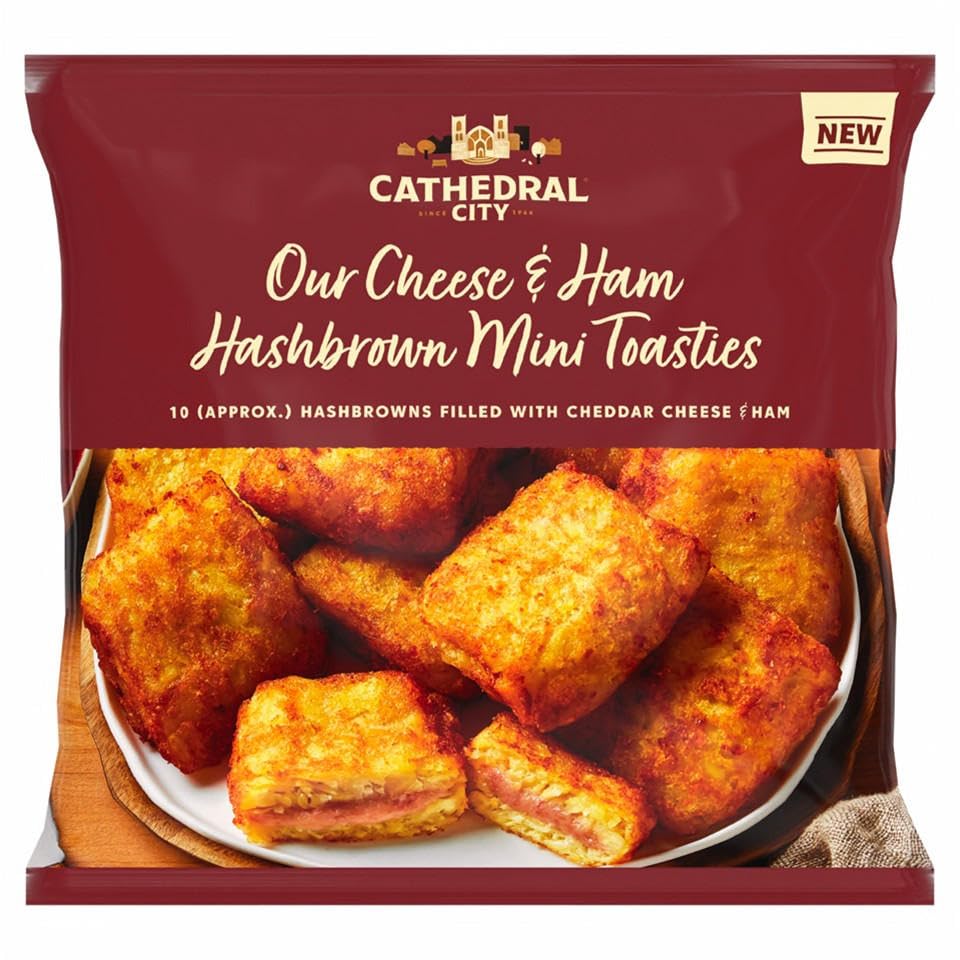 Cathedral City Our Cheese & Ham Hashbrown Mini Toasties 400g