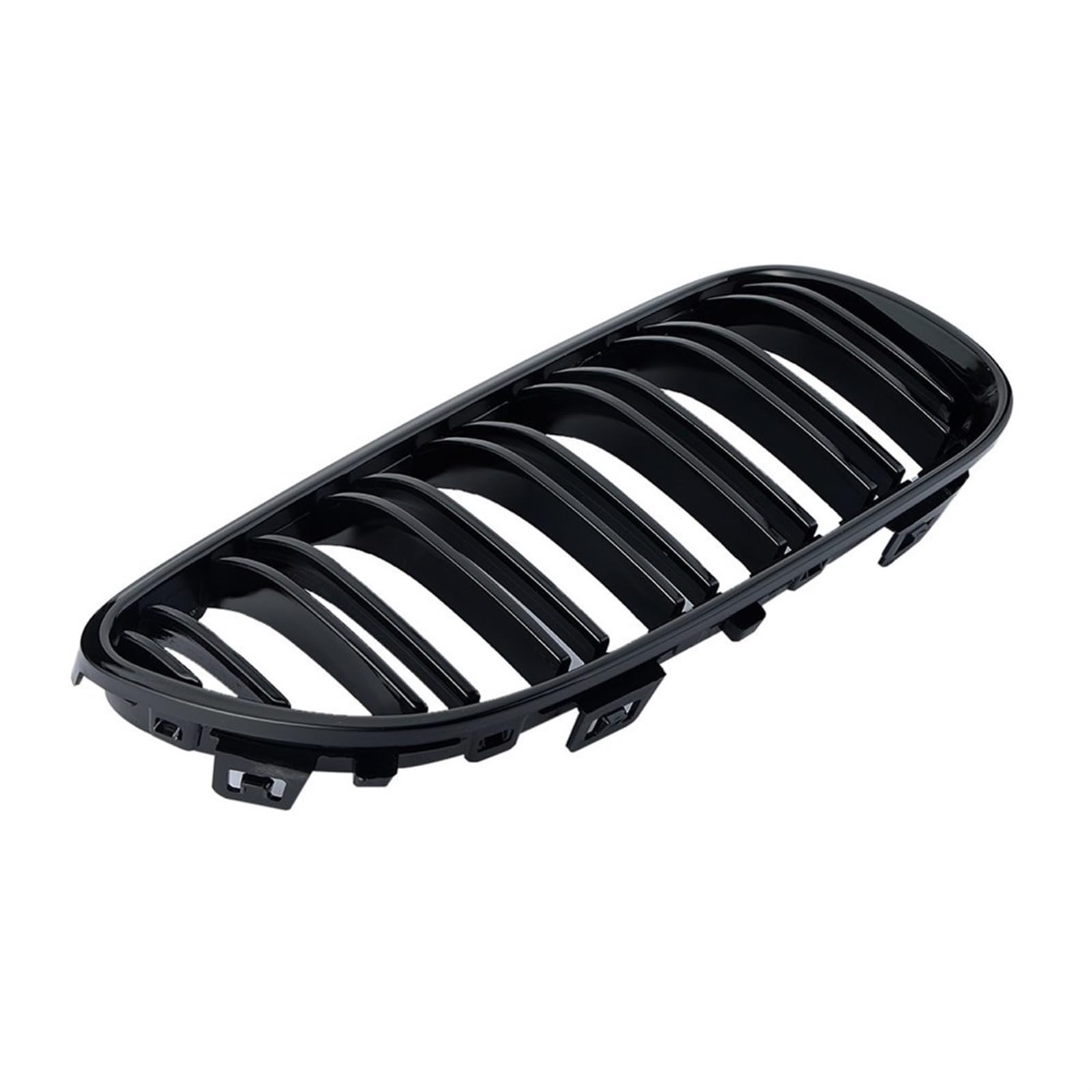 1 para czarny błyszczący podwójna linia przedni grill Grill, dla BMW, E92 LCI E93 318i 320i 328i 335i Coupe 2-DOOR 2010-2014 C/5