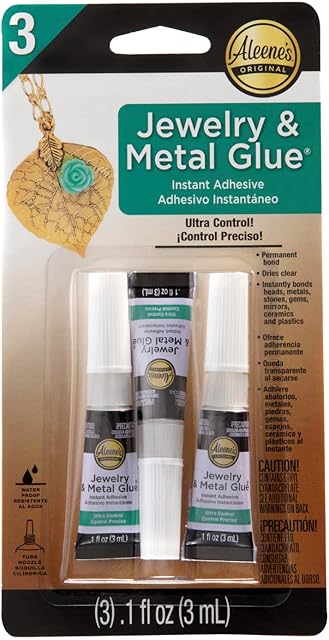 Aleene's Jewelry & Metal Glue Mini 3 Pack, Original Version