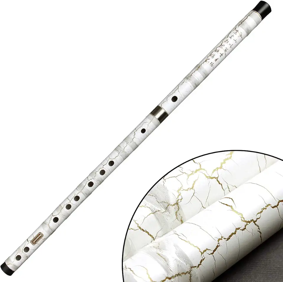 Flauta de sopro de madeira clássica flauta de bambu instrumento musical chinês tradicional Dizi transversal flauta para iniciantes (tecla C)