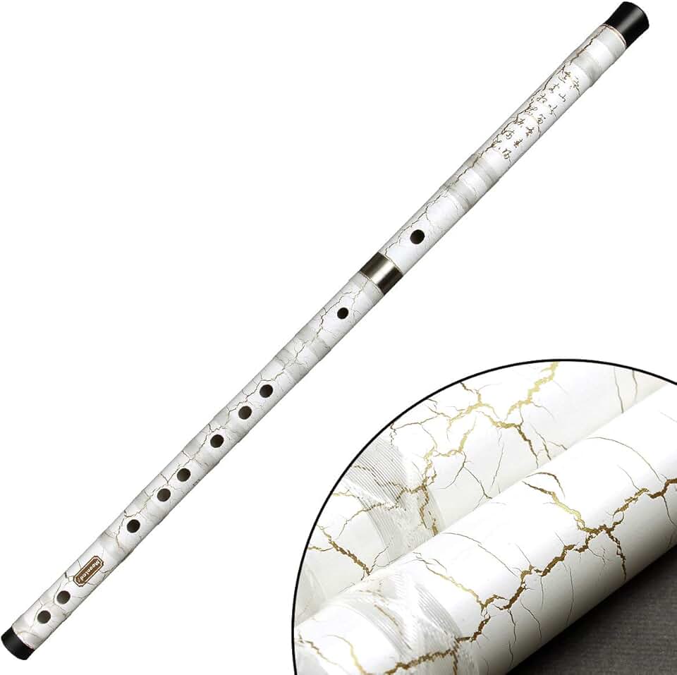 Flauta de sopro de madeira clássica flauta de bambu instrumento musical chinês tradicional Dizi transversal flauta para iniciantes (tecla C)