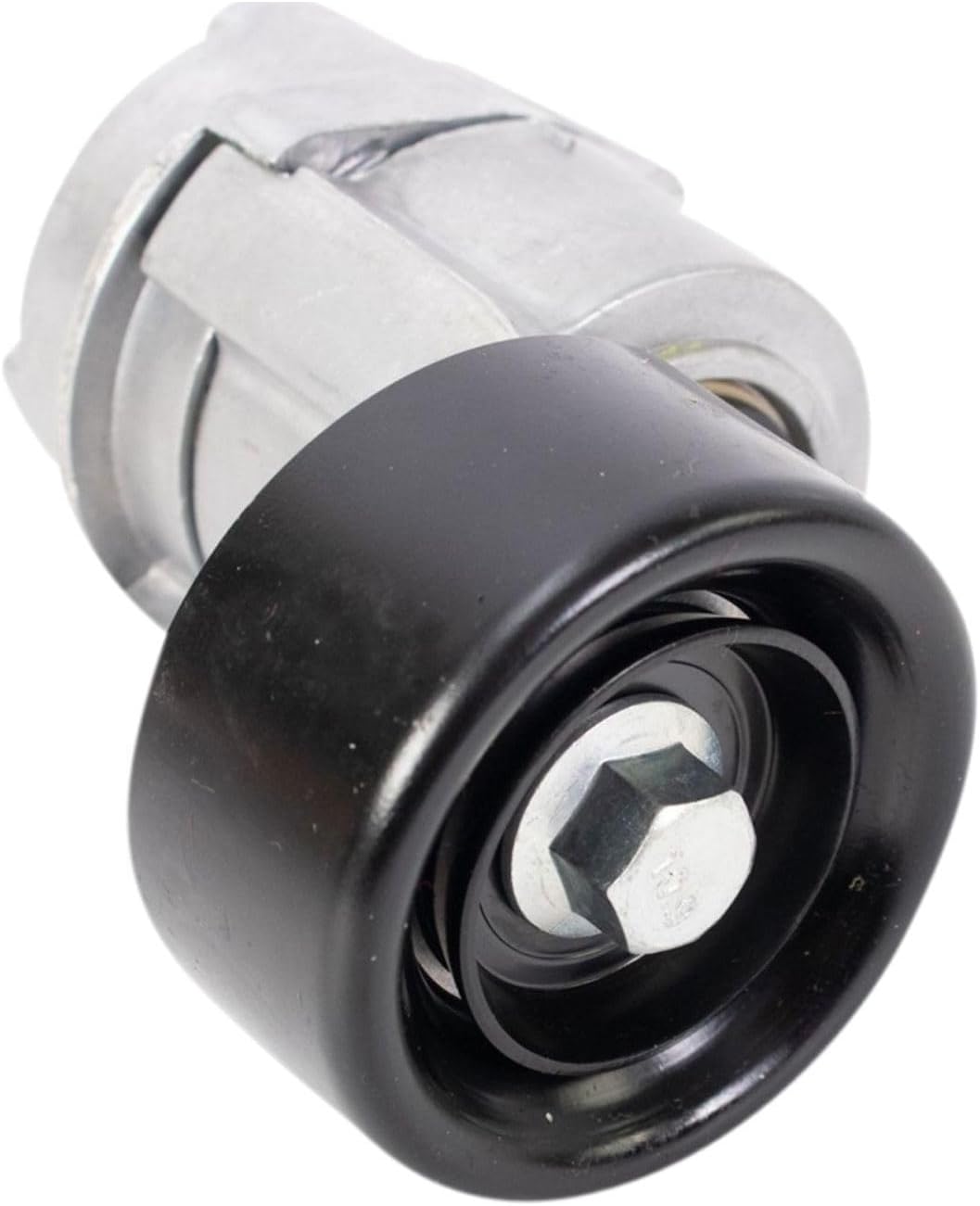 Serpentine Belt Tensioner Aluminum&Steel Silver Black 0.67 Diameter 1pc Smooth-Pulley Type for Kia,for Hyundai