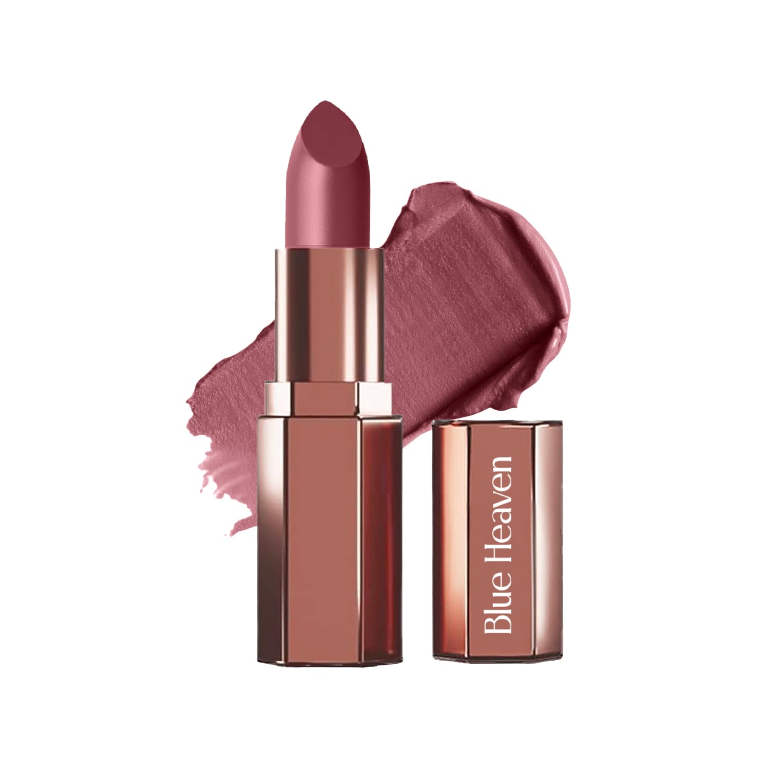 Blue Heaven Roseate Soft Matte Lipstick Infused With Argan & Rosehip Oil for Intense Hydration | High Color Payoff | Long Lasting Lipstick for women | Muted Rose | 4gm-picture-41