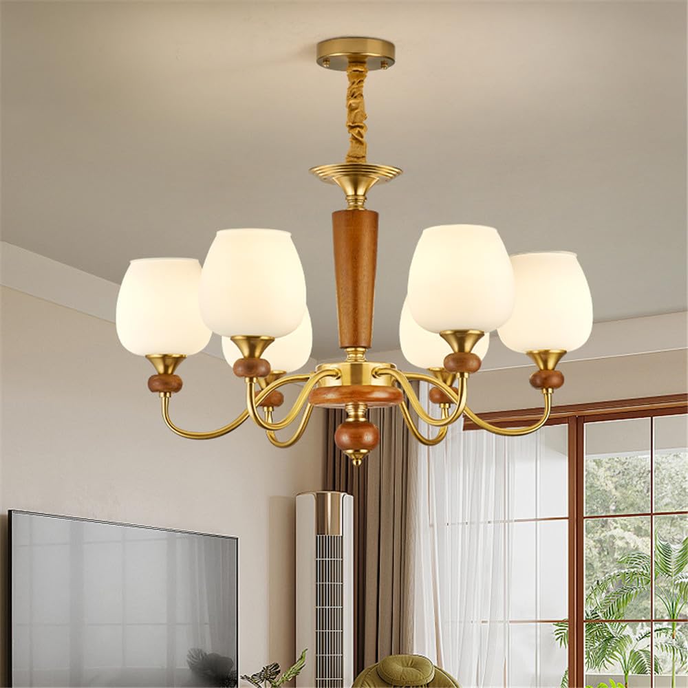Suspension rétro américaine 3 lumières pour un café cosy - 6