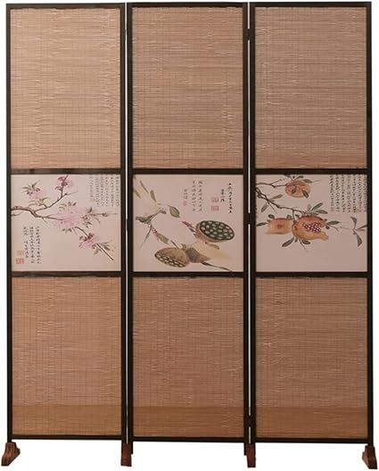 アンティーク 屏風 中国製 パーテーション 衝立 185㎝ リバーシブル