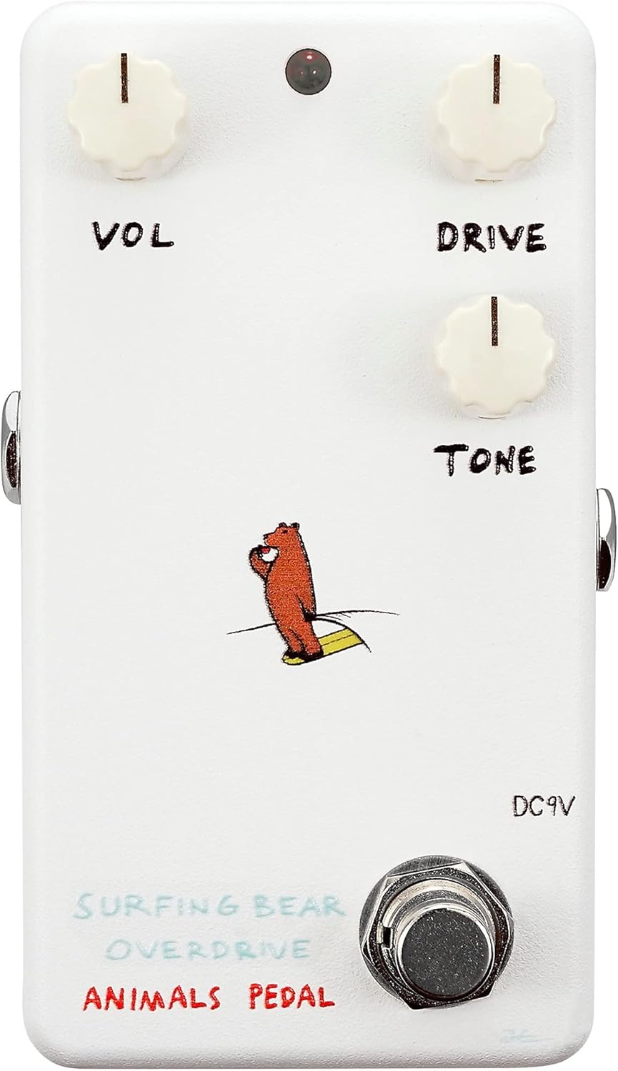 Animals Pedal Surfing Bear V2 Overdrive Pedal