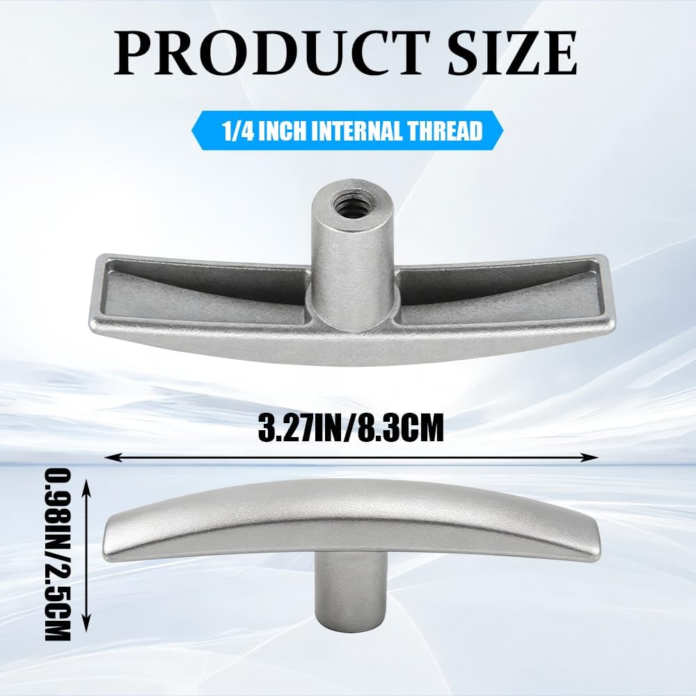 2PCS RV Waste Valve Handle Replacement, RV Sewer Valve, RV Dump Valve Handle Fits 1 1/2" and 3" Gate Waste Valves, Grey Water Valve Handle Compatible with Camper Van Sewer Dump Tank