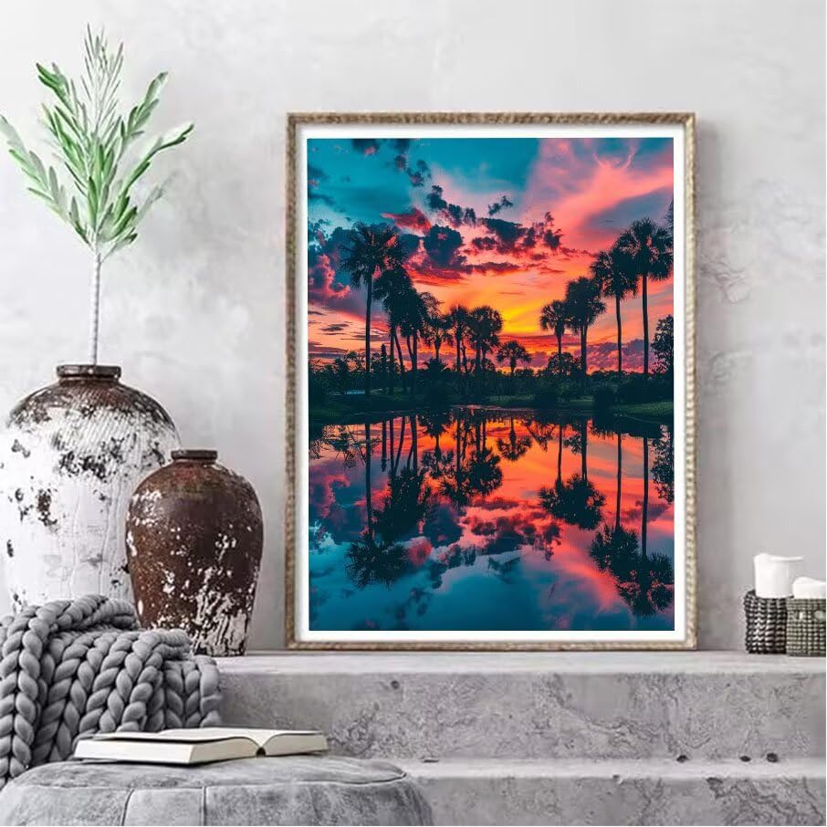 Peinture diamant DIY grand format avec accessoires complets 5D - 2