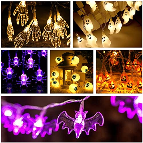 Guirnalda de luces Halloween 10 LEDs 5 pies miniatura 6
