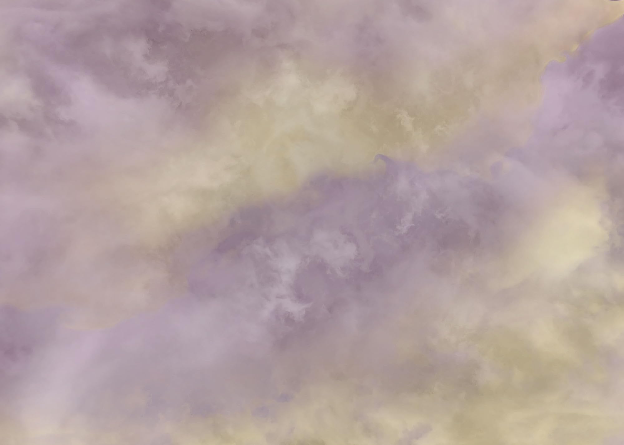 Komar Non-Woven Photo Wallpaper, Lavender Clouds, Size 350 x 250 cm, Wallpaper, Wall Decoration, Living Room, Bedroom, Office - Image 2